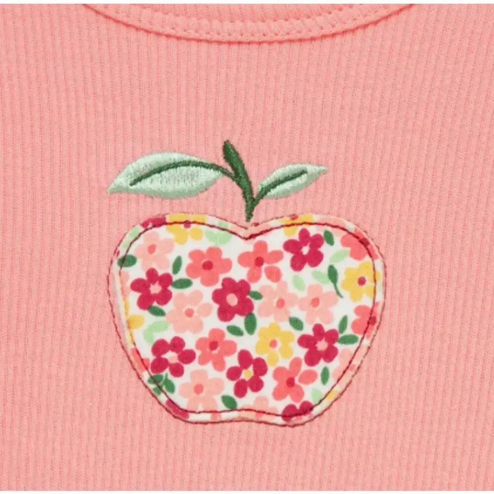 Little Me Apple Skirted Bodysuit, Leggings & Headband Set